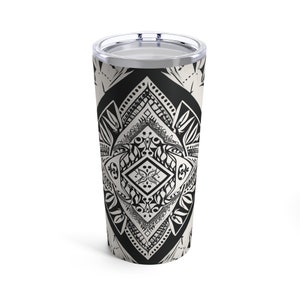 Samoan, Polynesian and Pacific Islander Inspired design, Insulated Stainless Steel 20oz Tumbler
