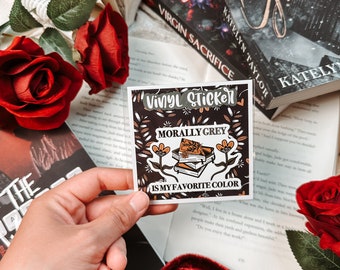 Morally Grey Books Vinyl Sticker | Smut Reader, Waterproof