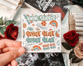 Autocollant en vinyle Smut Book | Sticker livresque imperméable