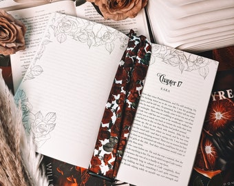 Augenbinde Lesezeichen - Dark Romance Rose Lesezeichen - Geschenk für Booktok Girlies - Spicy Bookish Merch