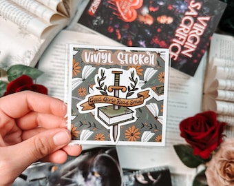 Pegatina "Good Girls Read Smut" / Vinilo impermeable con temática de libros