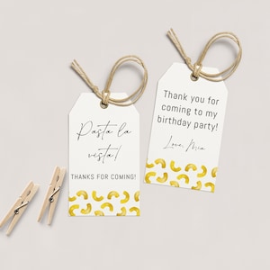 Pasta Party Dankeschön Tags