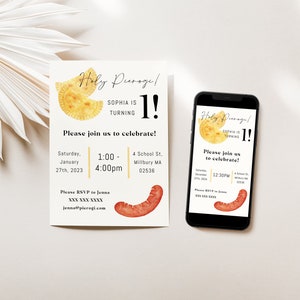 Einladung zur Geburtstagsfeier | Pierogi Party | Bearbeitbare Vorlage | Sofort Download