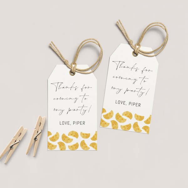 Pierogi Party | Thank You Tags