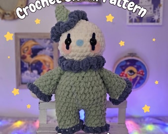 Amigurumi Crochet Clown Pattern | Jester Plush Toy (PDF Pattern ONLY)