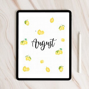 August 2024 Digital Bullet Journal