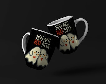 Halloween Mug Wrap: Ghost Design Sublimation (Digital Download)