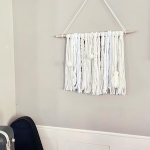 In the Clouds White/Ivory Wall Hanging