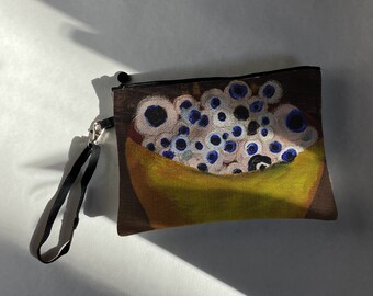 Makeup Bag/Clutch Purse/Pencil Case "Eyeball Soup" with Personalization