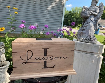 Handcrafted Personalized Wood Cremation Urn for Human Ashes - Custom Memorial Keepsake