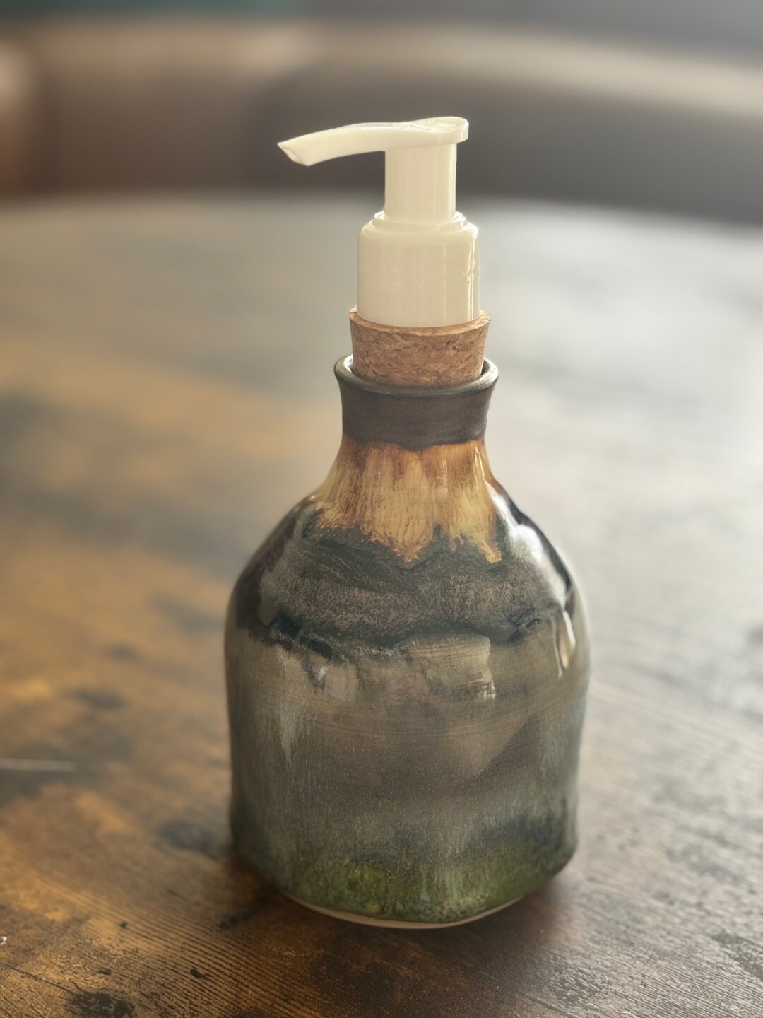 Stoneware Soap Dispenser Soap Dispenser With Pump Handmade Etsy