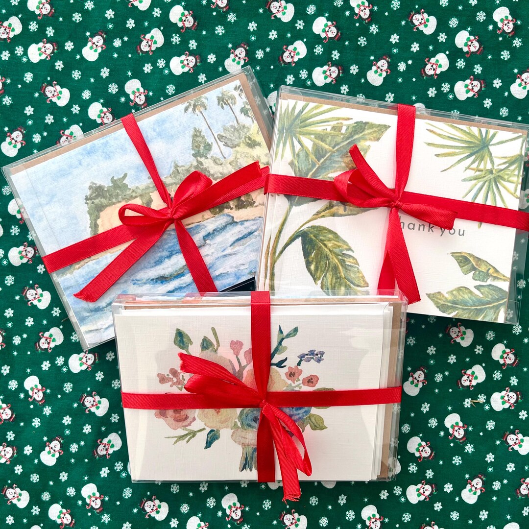 Stationery Gift Set, Handmade Notecards Gift Box, Plain Notecards ...