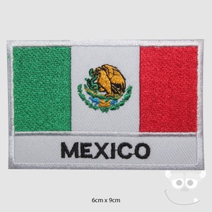 Mexico Flag Patch Embroidered Applique Mexican Iron On Sew - Temu