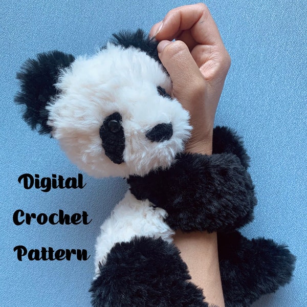 Penny Panda - Crochet Slap Bracelet Pattern