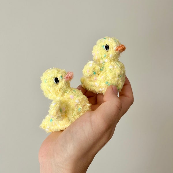 READY-TO-SHIP Crocheted duck rattle / duckling / duckie / chick
