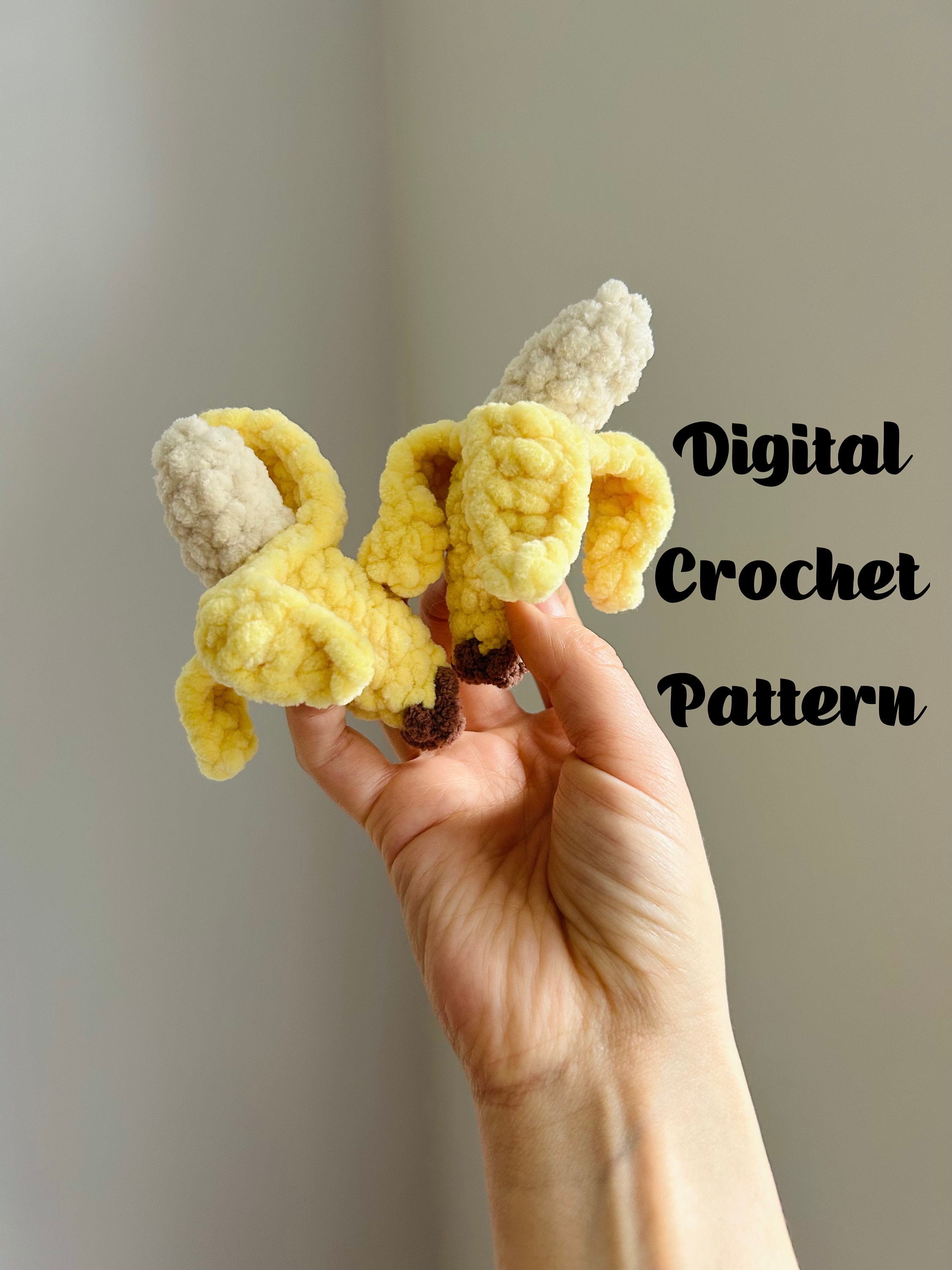 40 Banana Crochet Patterns: Play Food, Amigurumi, Pouches, and More 9 No-sew Crochet Banana