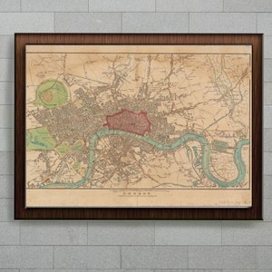 Mapa de Londres 1815