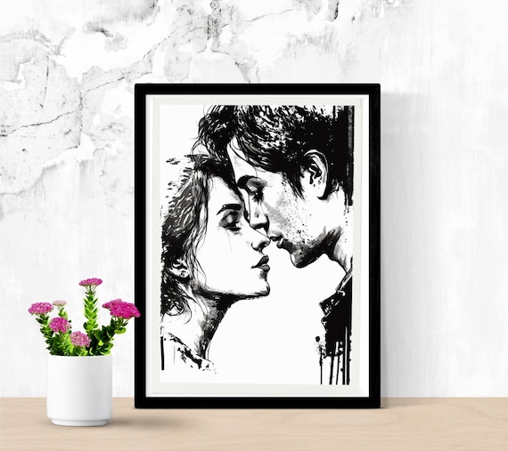 Loving Couple kissing Drawing  How to Draw a Romantic Couple Step by Step  