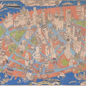 Karte von New York 1938