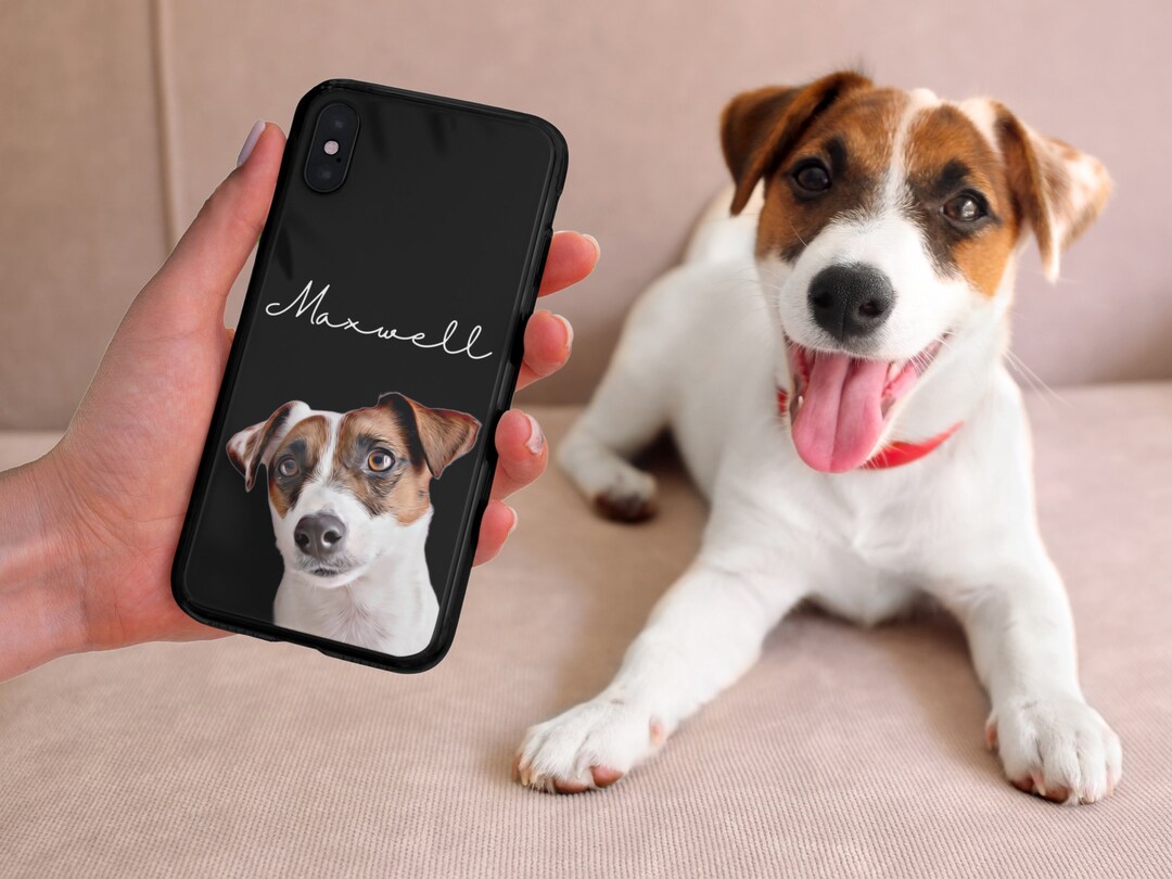 Custom Pet Phone Case Using Pet Photo Name Custom Dog Phone Case Custom