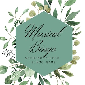 Bingo-Spiel, Musik-Spiel, Hochzeit Bingo, Sofortiger digitaler Download, Brautparty-Spiele, Musik Bingo, Spotify Hochzeit Dusche Playlist