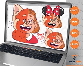 Turning Red, Turning Red svg, Meilin svg, Turning Red Clipart, Turning Red characters SVG, Turning Red Trending, cricut, eps, svg, pdf, png
