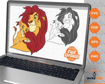 Lion King svg, Simba svg, Lion King png, Lion King, cricut, eps, svg, pdf, png, file cut, high resolution