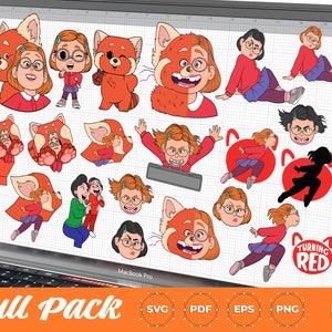 Turning Red, Turning Red Pack, Turning Red svg, Meilin svg, Turning Red Clipart, Turning Red Trending, Cricut, eps, svg, pdf, png