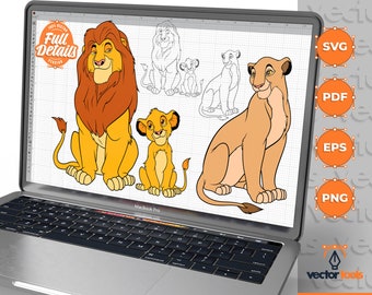 König der Löwen svg, Simba svg, König der Löwen png, König der Löwen, Cricut, eps, svg, pdf, png, Datei geschnitten, hohe Auflösung