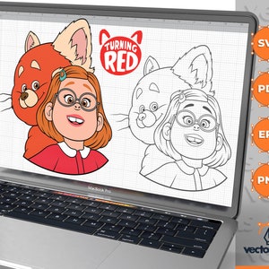 Turning Red, Turning Red svg, Meilin svg, Turning Red Clipart, Turning Red Zeichen SVG, Turning Red Trending, Cricut, eps, svg, pdf, png