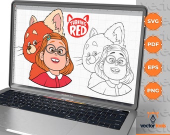 Turning Red, Turning Red svg, Meilin svg, Turning Red Clipart, Turning Red Zeichen SVG, Turning Red Trending, Cricut, eps, svg, pdf, png