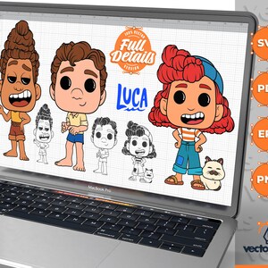 Luca, Alberto, Giulia, Luca svg, Alberto SVG, Luca Funko, Luca POP, Luca Clipart, Luca Trending t-shirt, Cricut, eps, svg, pdf, png