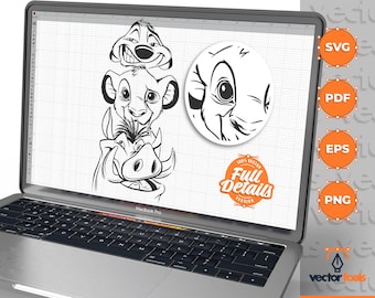 Lion King svg , Timon Simba Pumba,  Lion King png, Timon and Pumba svg, Simba svg, Simba svg file, Pumba svg