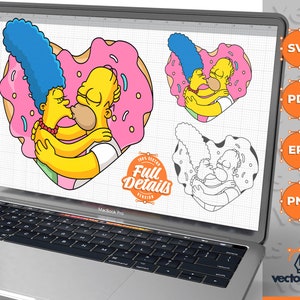 Homer, Marge, Homer svg, Marge svg, The Simpsons, The Simpsons svg, The Simpsons clipart, Simpsons t-shirt vector, png, pdf, eps