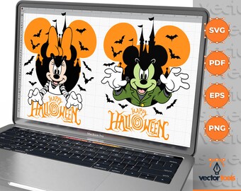 Maus Halloween SVG, Horror Halloween, Maus SVG, Maus Terror svg, Halloween Trending, Cricut, eps, svg, pdf, png