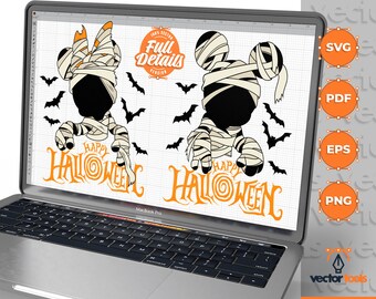 Maus Halloween SVG, Horror Halloween, Maus SVG, Maus Terror svg, Halloween Trending, Cricut, eps, svg, pdf, png
