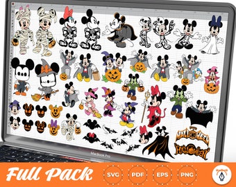 Pack Halloween, Mouse Pack Halloween, Pack Halloween SVG, Pack Terror, Halloween Trending, file cut cricut, eps, svg, pdf, png