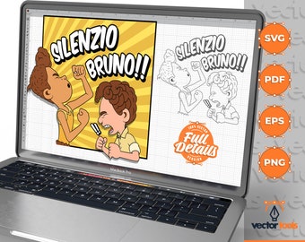 Luke, Luke SVG, Ruhe Bruno!, Ruhe Bruno! Clipart, Luke Trending, Cricut, Eps, Svg, Pdf, Png, Schnittdatei, T-Shirt-Dateikunst