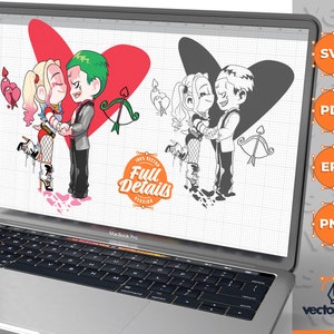Joker Harley Quinn SVG, Joker e Harley Quinn amano SVG, Joker Svg, Harley Quinn Svg, Joker Marvel Harley Quinn, Joker Svg Cut file