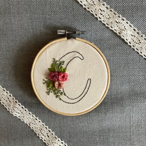 Embroidered Floral Alphabet - 26 Letters - Embroidery Hoop Art - PDF ...