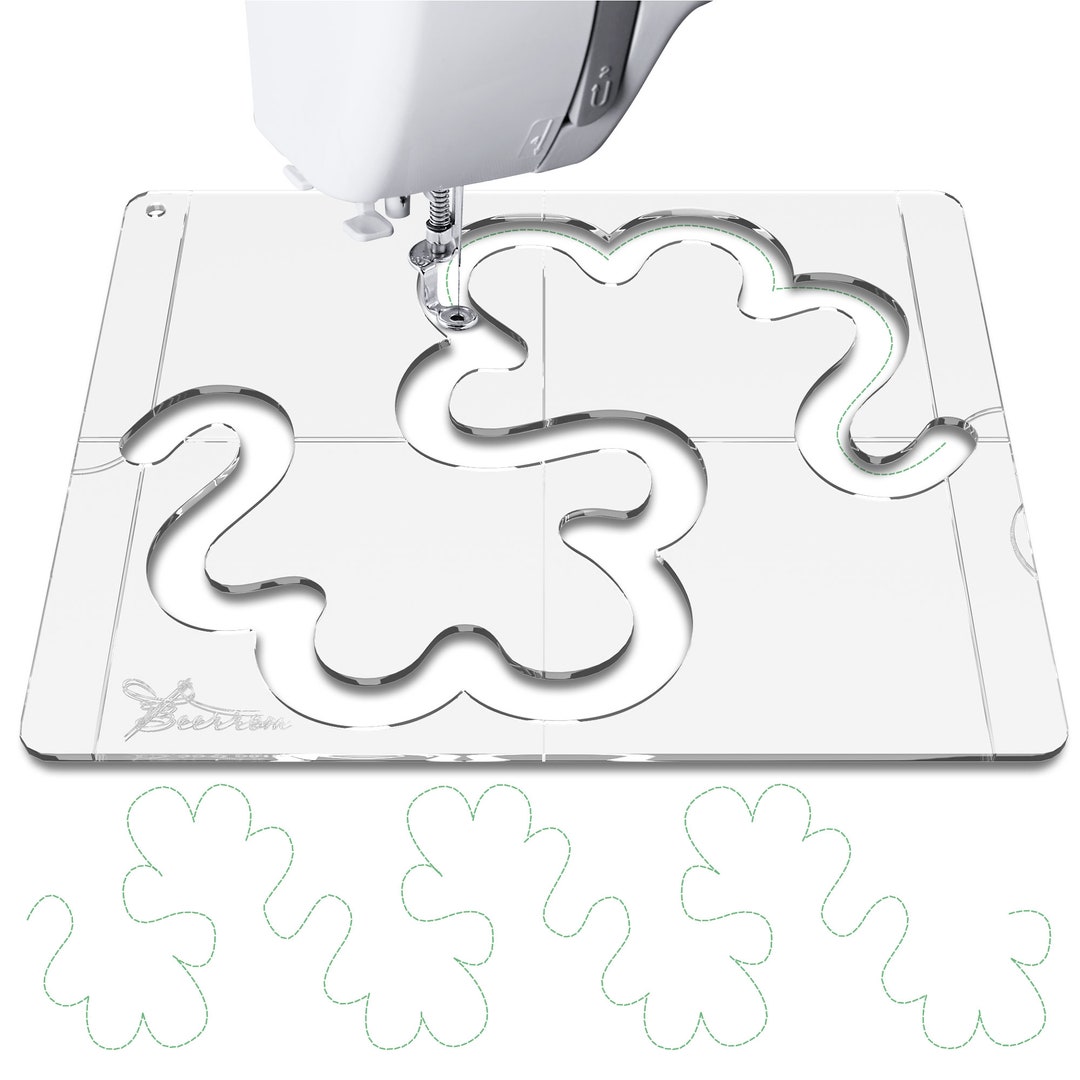 Quilting Ruler Easy Freemotion Quilt Templates Acrylic Etsy