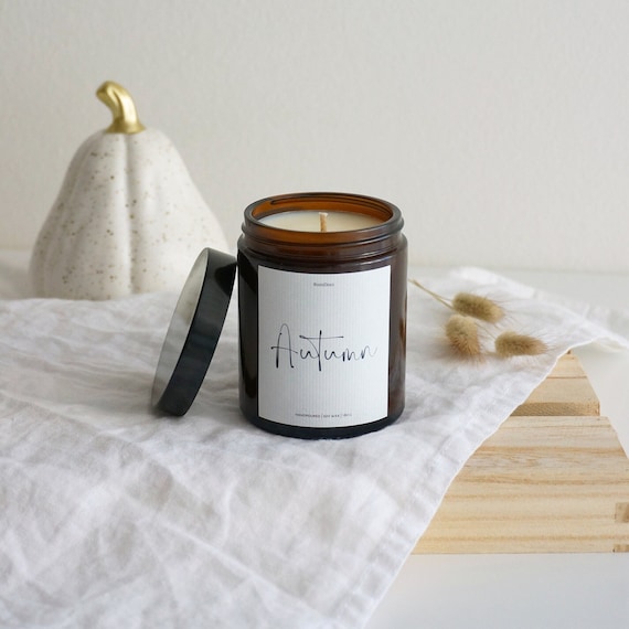 a Scent a Etsy in Candle Autumn Glass Scented Glass Candle Saying Candle With Candle Autumn Pie Pumpkin Candle - Scented Scented in Candle Autumn Candle Autumn With