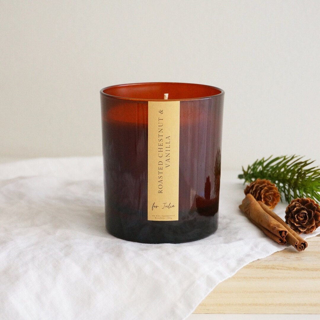 Christmas Candle With Name Christmas Gift Individual Scented Etsy