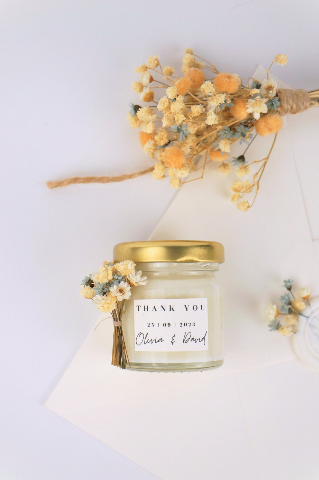 Guest Gift Wedding Scented Candle Wedding Personalized Wedding Gift