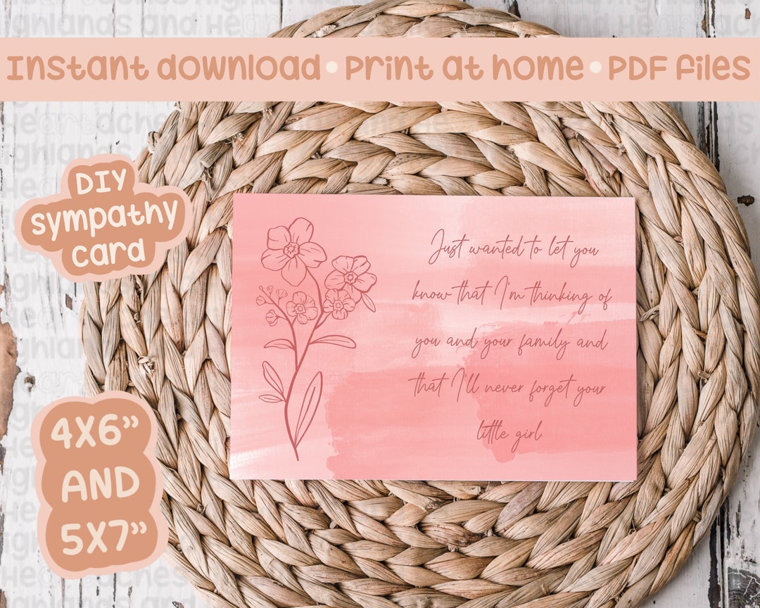 Ill Never Your Little Girl Print at Home Card for Etsy