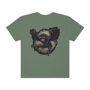 Mama's Flying Monkey - Unisex Garment-Dyed T-shirt | Animal Print | Graphic 360 Image | Unique Flying Monkey Lovers Shirt |