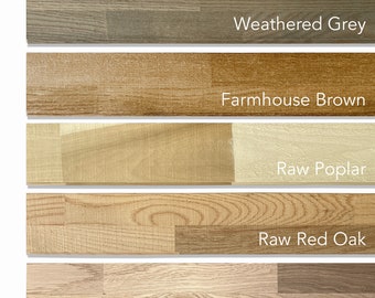 Samples of Rustic Shiplap | Real Wood Shiplap | Stained & Unfinished | American Hardwood