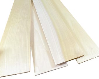 1/4&quot; x 3-1/2&quot; x 24&quot; Solid Poplar Boards | Unfinished Real Hardwood | Board & Batten, Crafts, DIY, and Woodworking
