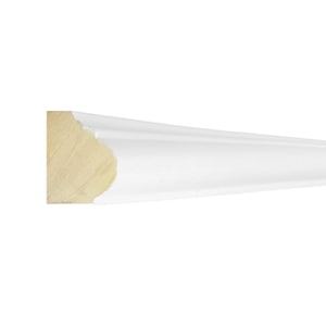 Panel Moulding | Primed or Raw Poplar Board | 9/16" x 3/4" x 72" | Real Hardwood | Use for Wainscoting Panels, Baseboard Cap, Shelf Edge