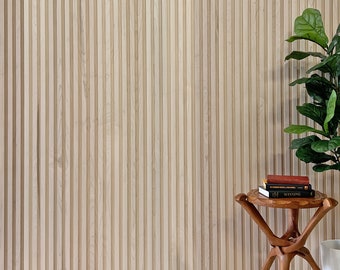 Maple Slat Wall Panels | 94" or 72" | 4 pcs per Box | Unfinished Real American Hardwood